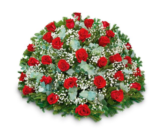 Smuteční kytice KR7 - růže